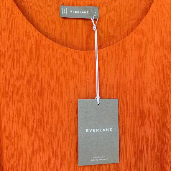 NWT Everlane Naia Ripple Tank Dress in Tumeric Size Medium - Picture 5 of 9